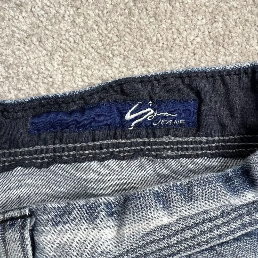 Vintage Sean John Baggy‎ Denim Shorts Mens 42 Blue Jean Logo Hip Hop 30in Y2K